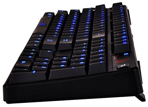 Klaviatūra Thermaltake eSports Poseidon KB-PIZ-KLBLUS-01 (mechaninė, USB 2.0, (US), juodos spalvos