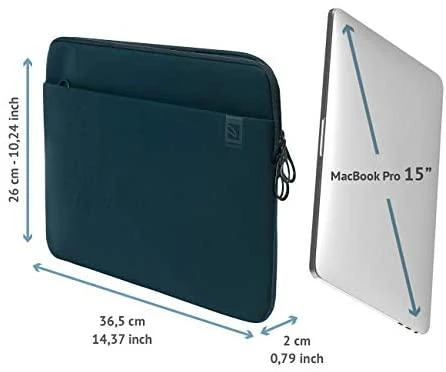 Dėklas Tucano Tucano Top Second Skin - Dėklas MacBook Pro 15 (2018/2017/2016) (tamsiai mėlyna) universalus