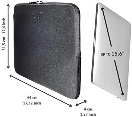 „Tucano Second Skin Colore“ rankovė, skirta nešiojamiesiems kompiuteriams iki 46,7 cm (17–18 colių) juoda