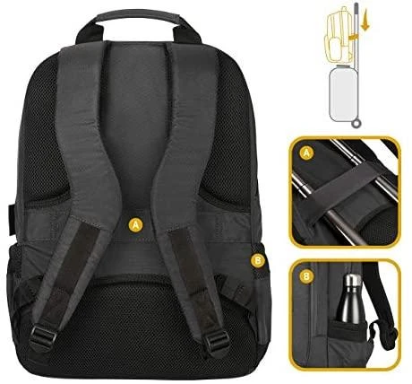 Tucano Lato Tinka iki 17 ", Juodas, Shoulder strap, Backpack