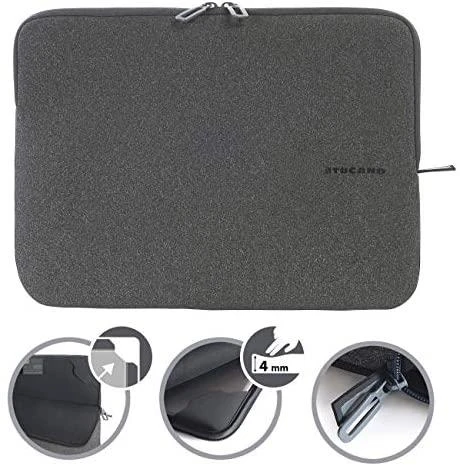 „Tucano Melange Second Skin“ dėklas, skirtas „MacBook Pro 15“ / „Ultrabook 13“ / „Notebook 14“ col., juodas