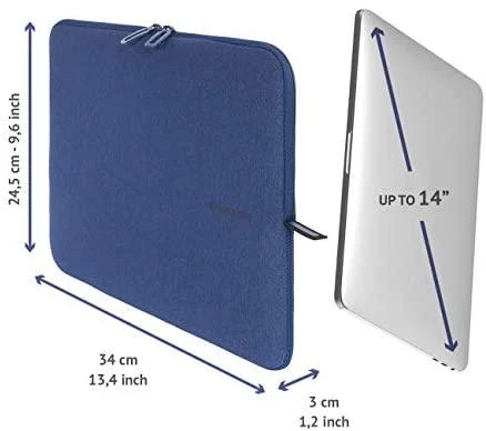 „Tucano Melange Second Skin“ dėklas, skirtas „MacBook Pro 15“ / „Ultrabook 13“ / „Notebook 14“ kompiuteriams Mėlyna