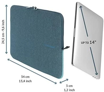 „Tucano Melange Second Skin“ dėklas, skirtas „MacBook Pro 15“ / „Ultrabook 13“ / „Notebook 14“ šviesiai mėlynai