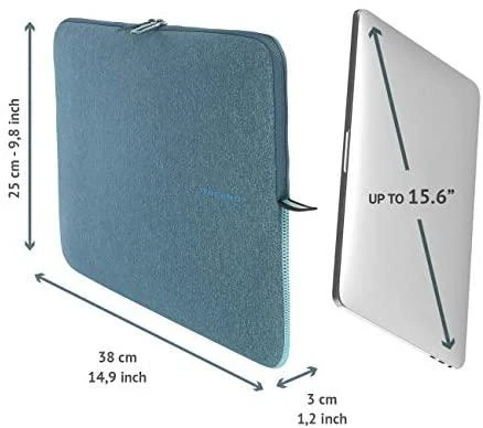 „Tucano Melange Second Skin®“ dėklas, skirtas „MacBook Pro 16“ / „MacBook Pro 15 Retina“ / „MacBook Pro 15“ / „Ultrabook 15“ / „Notebook 15.6 Light“ Mėlyna