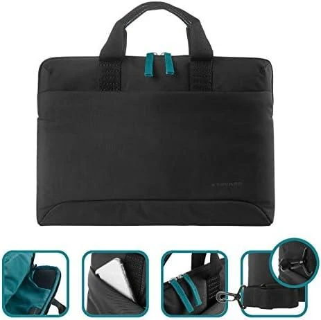 Tucano Smilza Super Slim Bag do macbook Pro 16" notebook 15.6” juoda