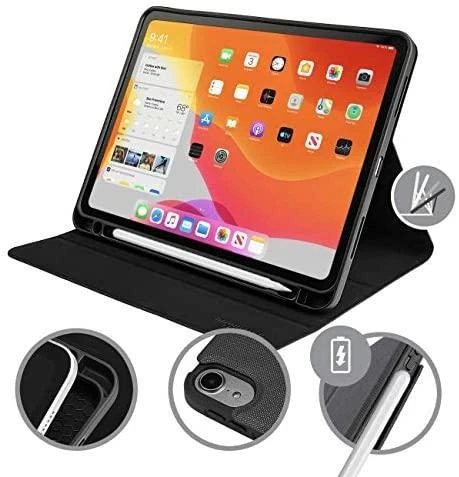 Dėklas Tucano Up Plus skirtas Apple iPad Air 11″ M2 2024 / M3 2025 / M4 2026 / Apple iPad Air 10.9″ (2022/2020) juodos spalvos