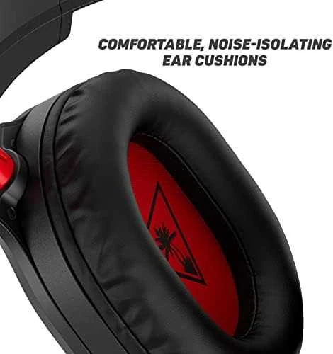 Žaidimų ausinės Turtle Beach Recon 70, skirta Nintendo Switch, Juoda-raudona
