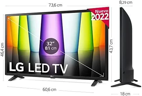 Televizorius LG 32LQ630B6LA 32" (82 cm), Smart TV, WebOS Smart TV, 3D, HD, 1366 x 768, Wi-Fi, DVB-T/T2/S/S2, Juodas