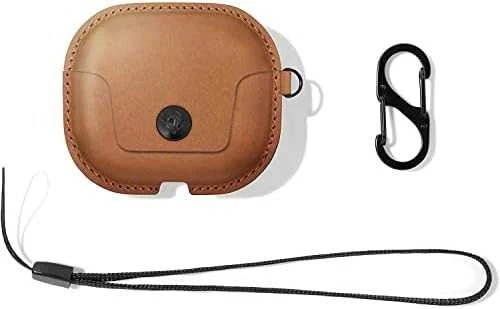 „Twelve South Twelve South AirSnap“ – apsauginis odinis dėklas, skirtas „Apple Airpods“ ausinėms (3 kartos), (konjako spalvos)