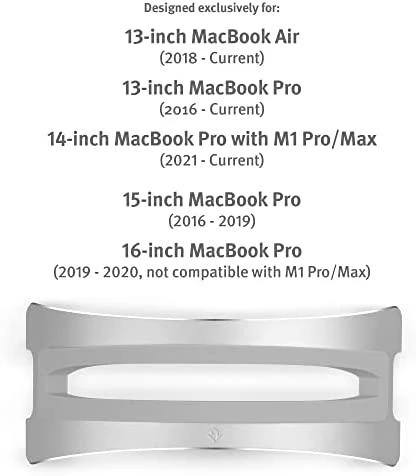 „Twelve South BookArc“, skirta „MacBook“ (sidabrinis)