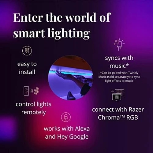 Twinkly Line 90 LED išmanioji juosta, 1.5 m, RGB LED
