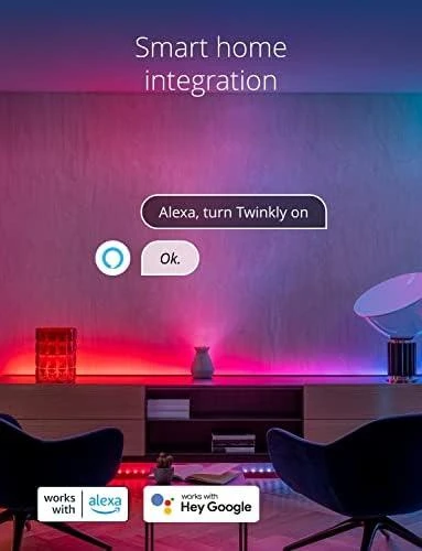 Lubinis šviestuvas „Twinkly | Dots“ išmaniosios LED lemputės 200 RGB (daugiaspalvės), 10 m, skaidrios | RGB – daugiau nei 16 mln. spalvų
