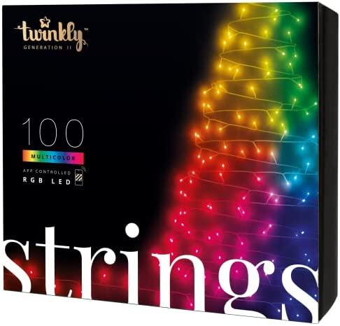 Kalėdinė išmanioji lempučių girlianda Twinkly Strings 100 LED, RGB, daugiaspalvės