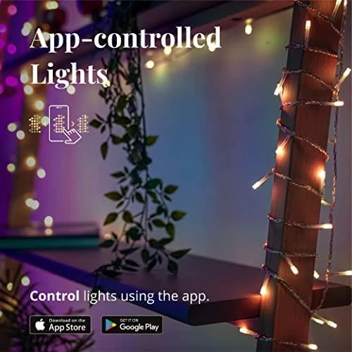 Kalėdinė lempučių girlianda Twinkly Icicle 190 Special LED RGB+W, varvekliai, daugiaspalvė