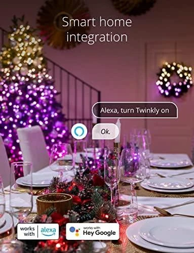 Kalėdinė išmanioji lempučių girlianda Twinkly Strings 250 LED RGB, daugiaspalvės
