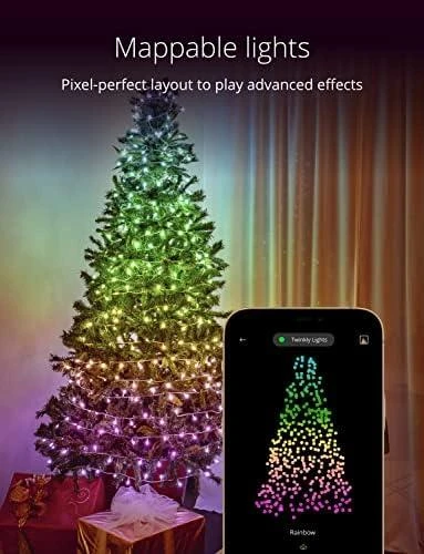 Kalėdinė išmanioji lempučių girlianda Twinkly Strings 250 LED RGB, daugiaspalvės