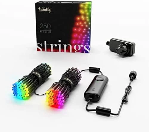 Kalėdinė išmanioji lempučių girlianda Twinkly Strings 250 LED RGB, daugiaspalvės