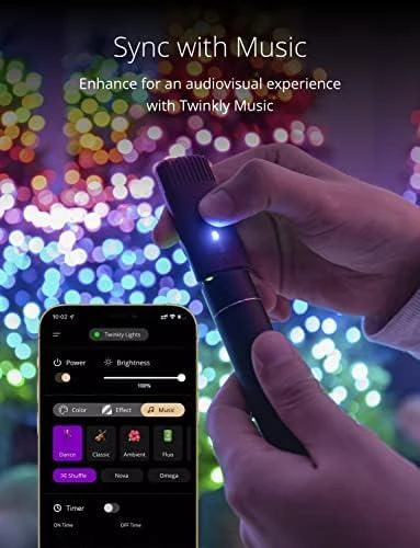 Kalėdinė išmanioji lempučių girlianda Twinkly Strings 250 LED RGB, daugiaspalvės