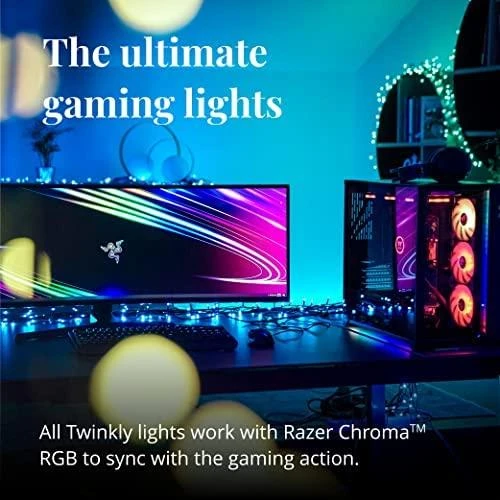 Kalėdinė išmanioji lempučių girlianda Twinkly Strings 250 LED RGB, daugiaspalvės