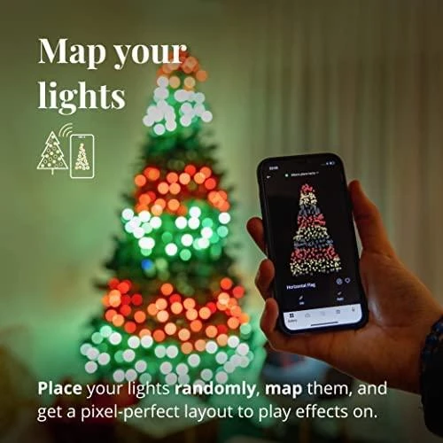 Kalėdinė išmanioji lempučių girlianda Twinkly Strings 250 LED RGB, daugiaspalvės