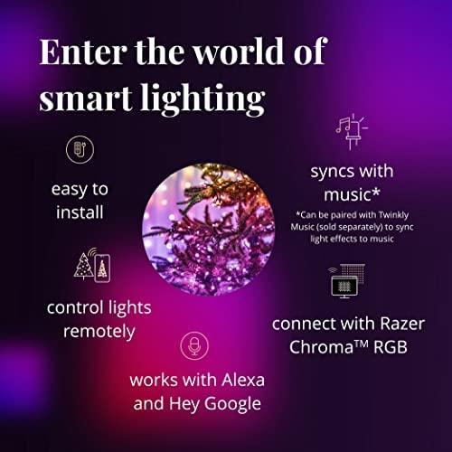 Kalėdinė išmanioji lempučių girlianda Twinkly Strings 400L 5mm RGBW
