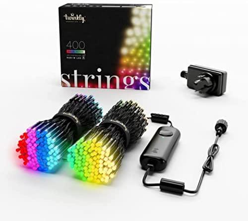 Kalėdinė išmanioji lempučių girlianda Twinkly Strings 400L 5mm RGBW