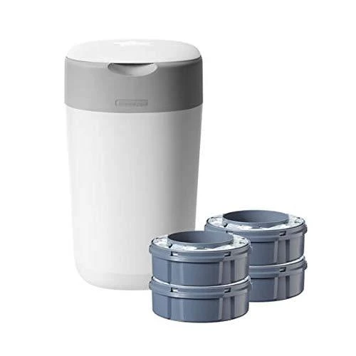 TOMMEE TIPPEE sangenic konteineris sauskelnėms Twist and Click Tub, su 4 kasetėm, 85102002