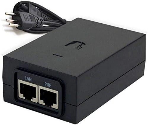 Ubiquiti PoE adapteris su LAN jungtimis