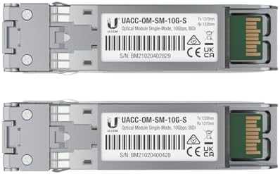 Šakotuvas UBIQUITI UF-SM-10G-S 10Gbps SFP+ 1xLC Single-Mode 1270/1330nm BiDi 10km - 20-Pack