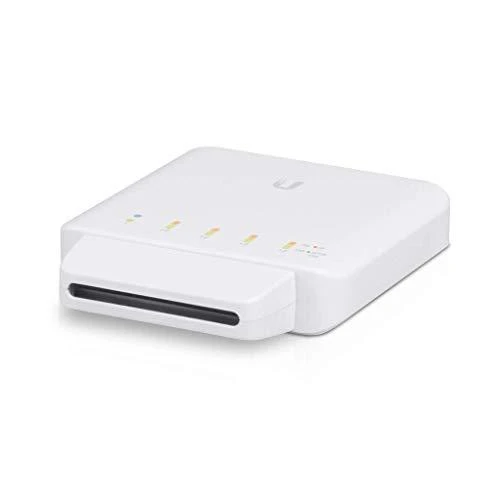 Maršrutizatorius „Ubiquiti USW-Flex“ vidinis/lauko 5 prievadų „Poe“ gigabito komutatorius su 802.3bt įvesties maitinimo palaikymu | „Ubiquiti“