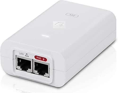 UBIQUITI POE-24-24W Ubiquiti PoE-24 pasyvus PoE adapteris EU, 24V 1A, įžeminimas / ESD apsauga, 24W