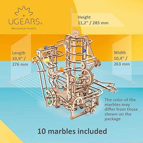 Dėlionė Puzzle 3D Tor Kulkowy Wyciągniki Spiralny Ugears