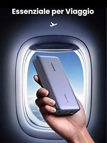 Nešiojamas įkroviklis UGREEN Powerbank 145W nešiojamajam kompiuteriui - 3 jungtys / 25000mAh