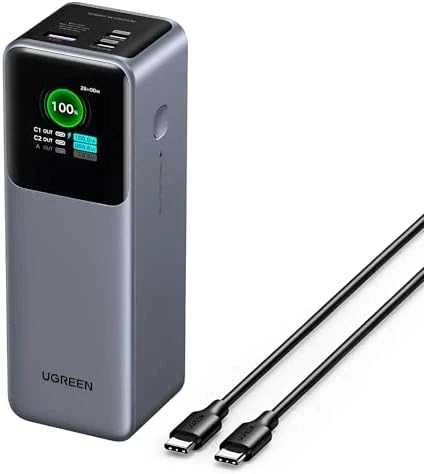 UGREEN išorinis akumuliatorius (Powerbank) 25000mAh 200W 2xUSB-C; USB PB722