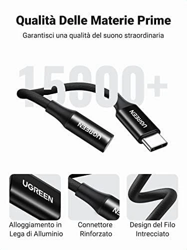 UGREEN AV161 USB-C audio adapteris į 3.5mm jack - Juodas