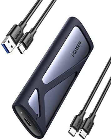 UGREEN CM400 M.2 SSD namas, NVMe, SATA, 10 Gbps, USB-C (šürke)