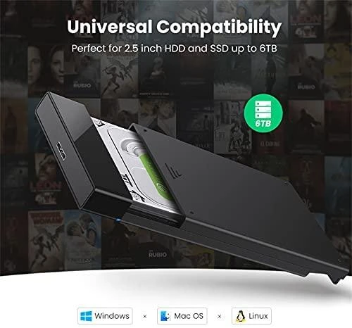 UGREEN US221 SATA išorinio disko dėklas HDD 2.5 "