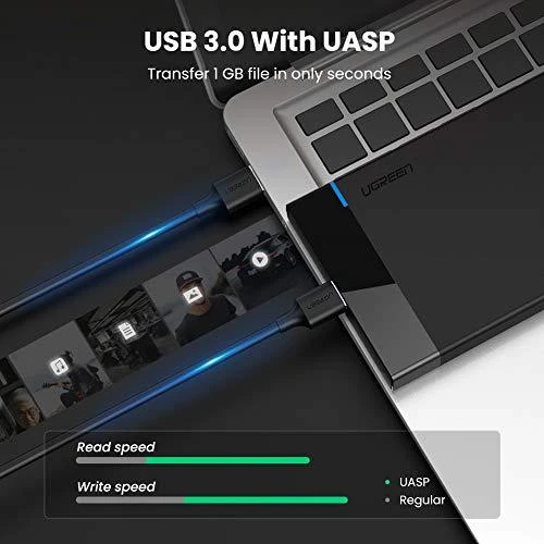 UGREEN US221 SATA išorinio disko dėklas HDD 2.5 "