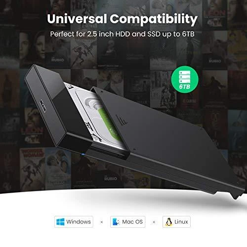 UGREEN US221 SATA išorinio disko dėklas HDD 2.5 "