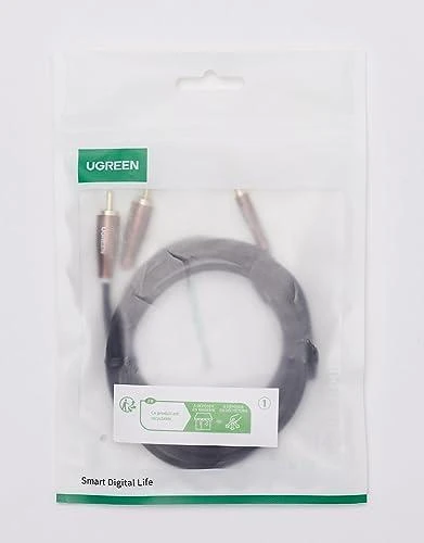 UGREEN AV170 kabelis 2x RCA Cinch kištukai - 3.5mm kištukas 2m