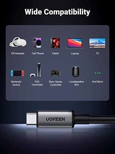 Kabelis USB C - USB C kampinis kištukas USB3.2 Gen1 60W PD3.0 5m juodas US551 UGREEN