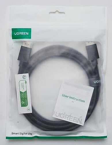 Kabelis Ugreen DP114 DisplayPort 1.4 to DisplayPort 1.4 2.0m juodas