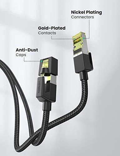 UGREEN NW150 Cat 7 F/FTP Braid Ethernet RJ45 kabelis 1m