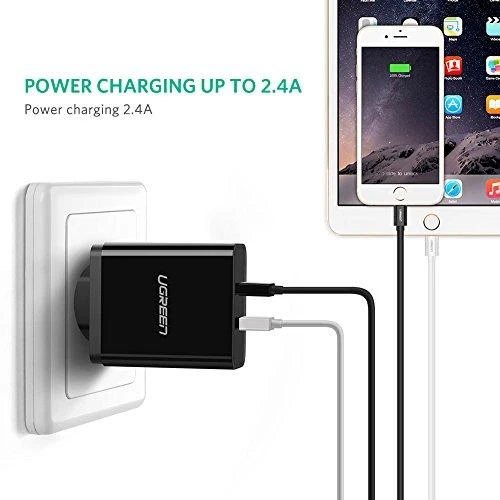 UGREEN nikeliuotas USB - Lightning laidas MFi 1m