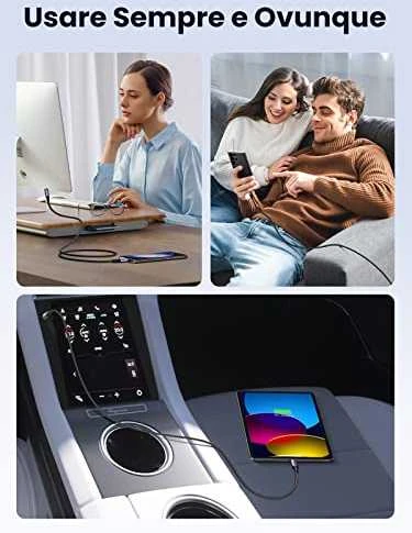 Laidas USB-C į USB-C UGREEN 15311, 1m (pilkas)