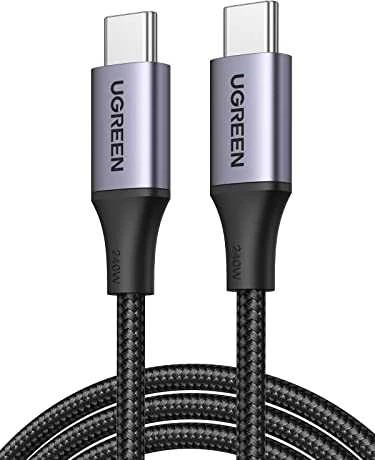 Laidas USB-C į USB-C UGREEN 15311, 1m (pilkas)