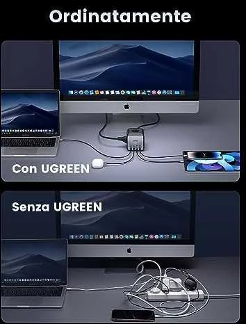 Pakrovėjas UGREEN CD268, 65 W, 1.8 m/ kubas EU  (juodas)