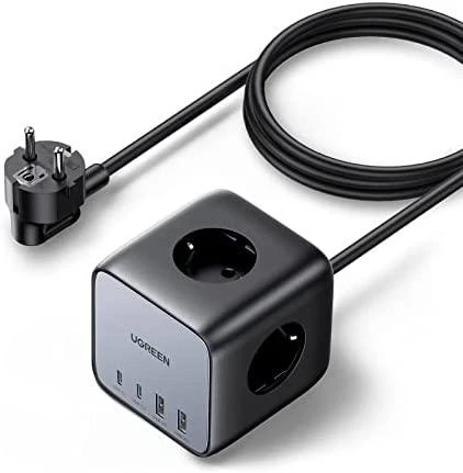 Pakrovėjas UGREEN CD268, 65 W, 1.8 m/ kubas EU  (juodas)