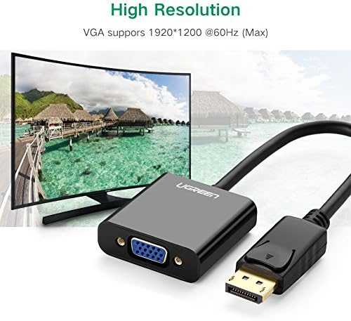 Mini DisplayPort - VGA adapteris UGREEN DP109 - Juodas