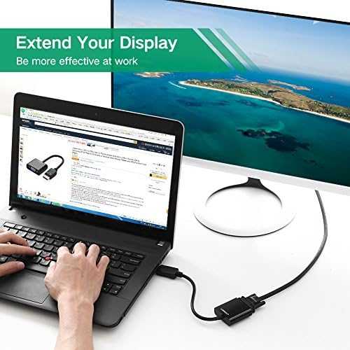 Mini DisplayPort - VGA adapteris UGREEN DP109 - Juodas